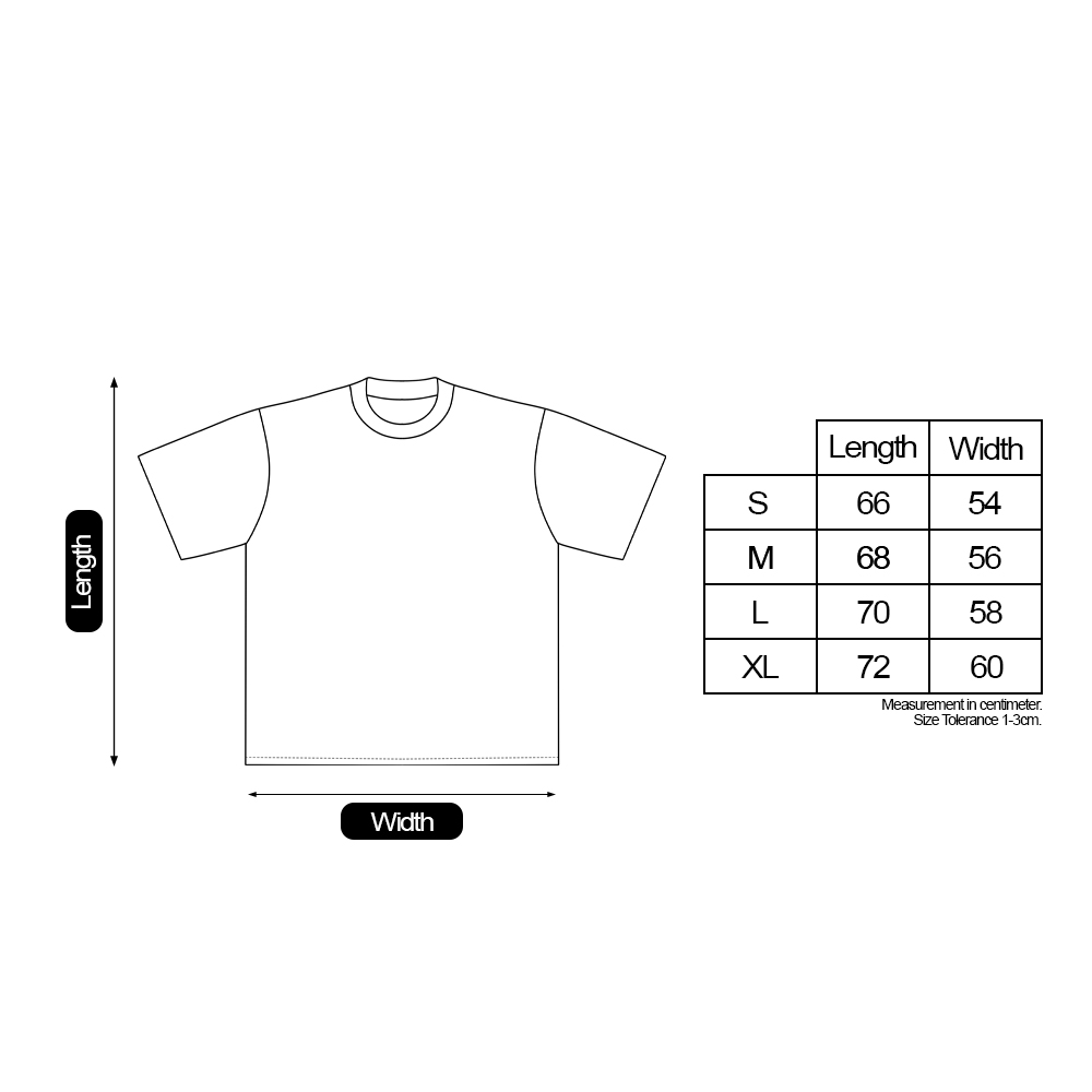 Size Chart LOCKED IN TEE